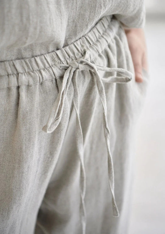 Loungewear Linen Pants | Natural