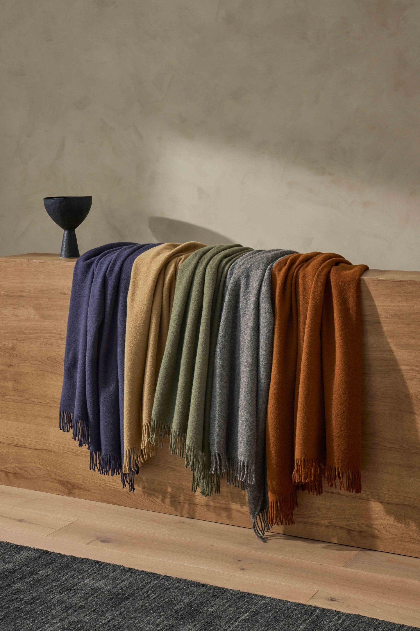 Umber Throw Blanket - 100% New Zealand Wool