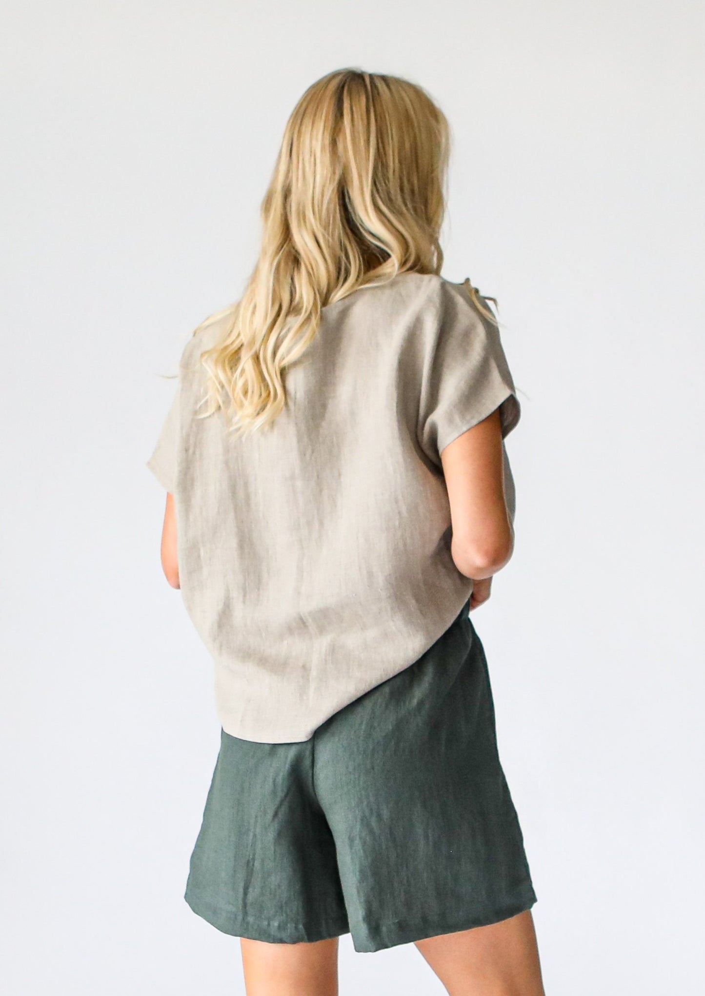 Sage Linen Top | Natural
