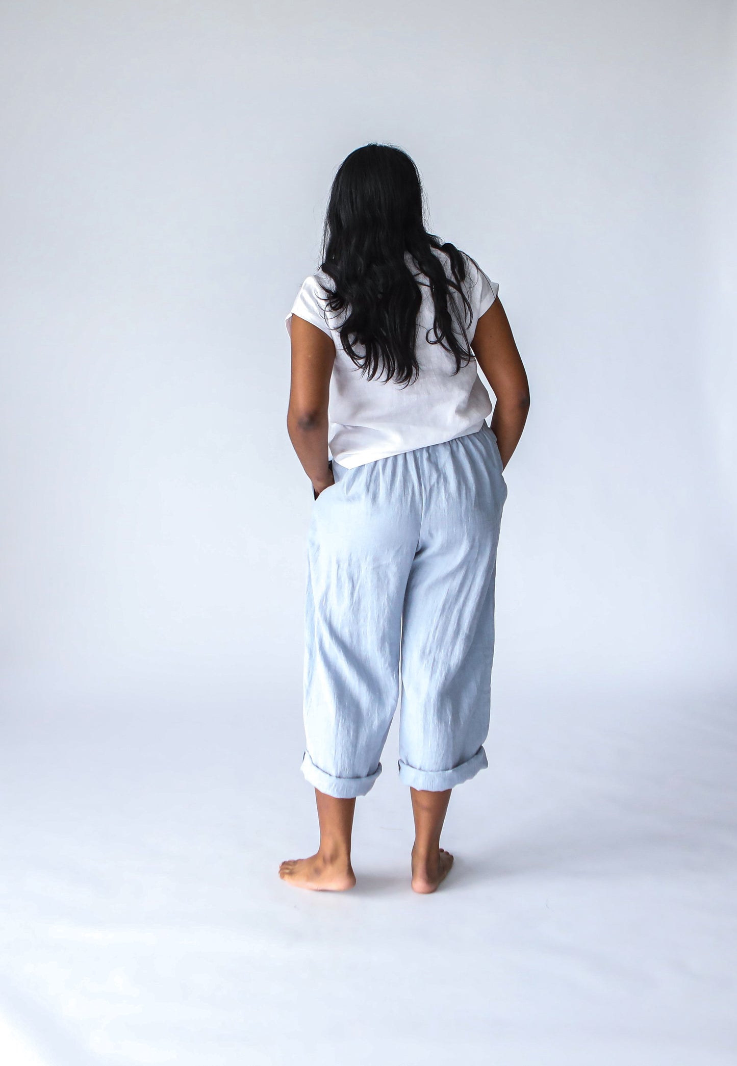 Linen Pants | Pale Blue