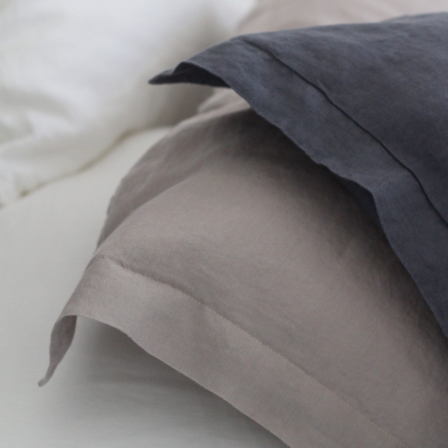 Linen Pillowcases | Steel Blue | Made in New Zealand