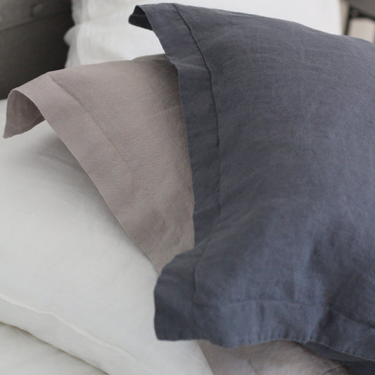 Linen Pillowcases | Steel Blue | Made in New Zealand