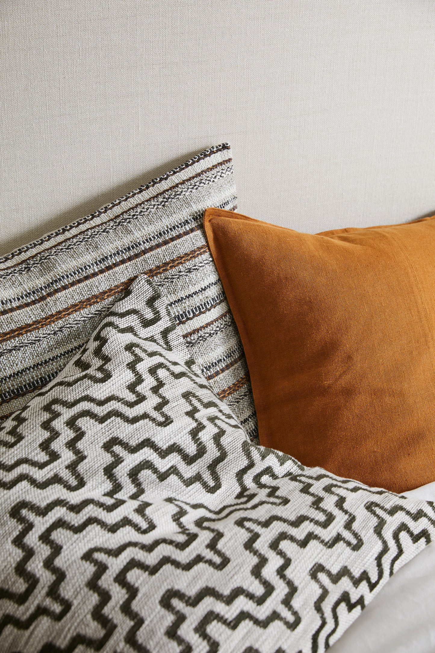 Linen Euro Cushion — Spice