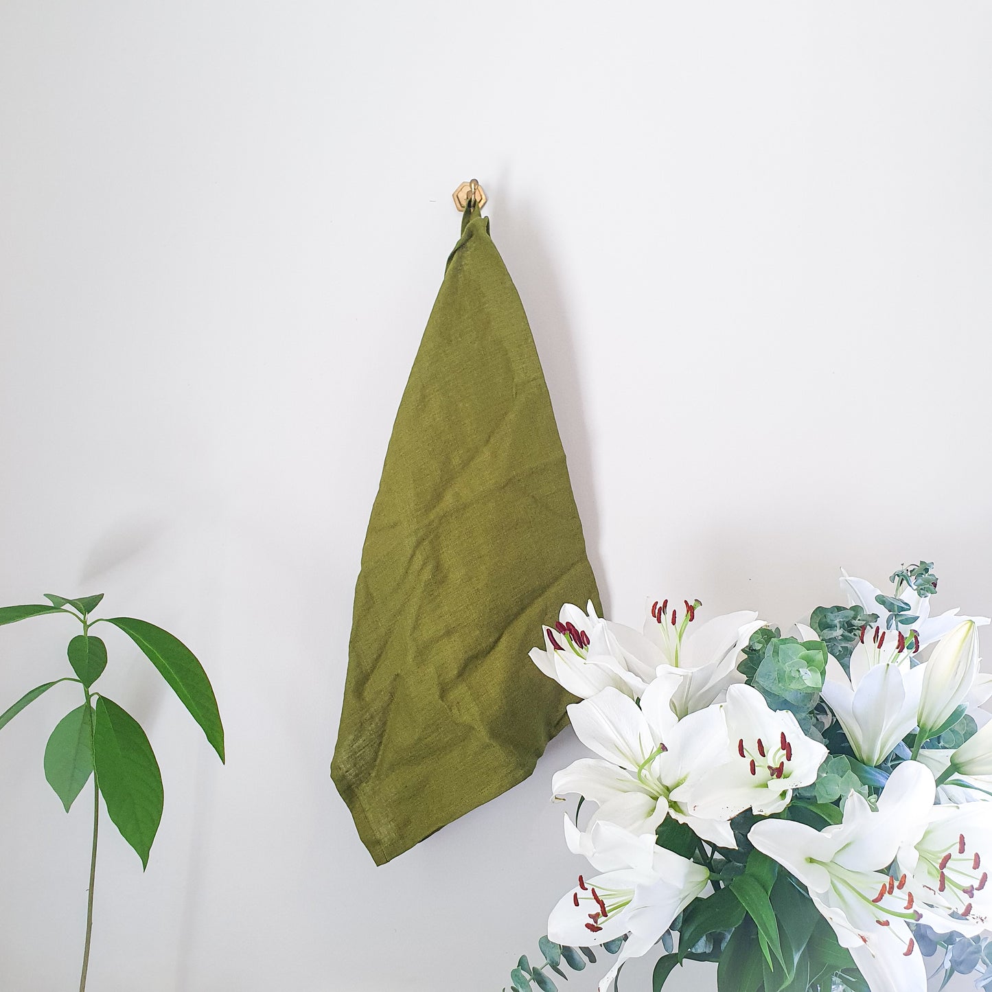 Linen Tea Towel | Moss