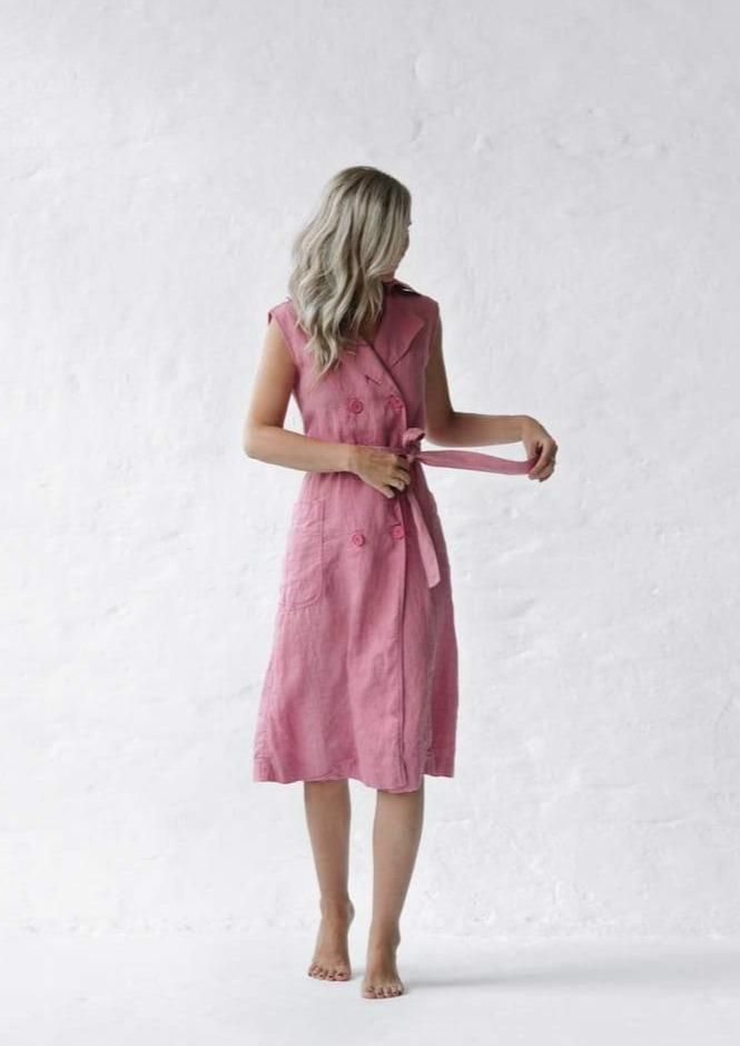 Belted Linen dress | Blossom