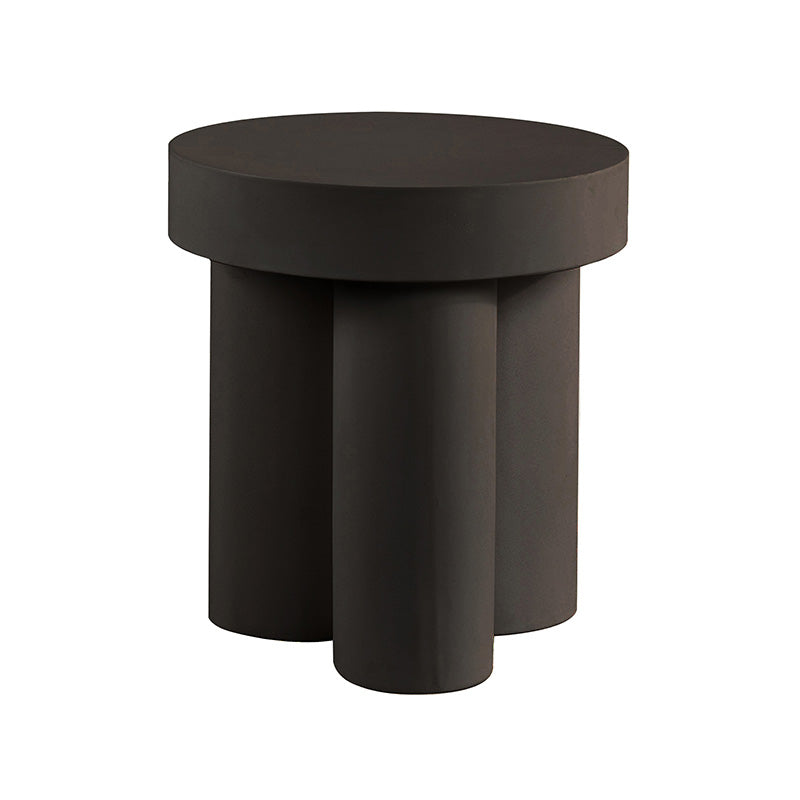 Concrete Tuba Side Table | Black