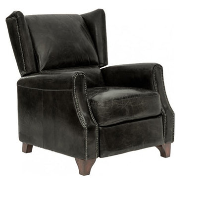 Leather Recliner | Black