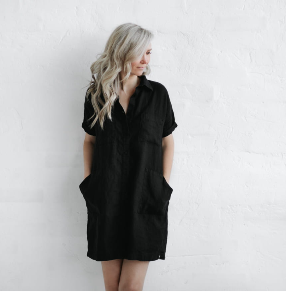 Linen tunic | Black