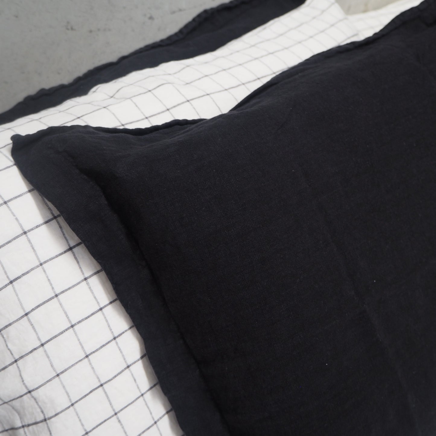 Linen Duvet Cover | Black