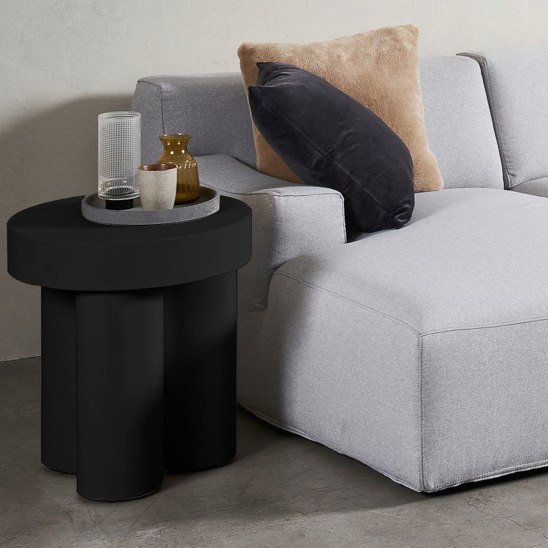 Concrete Tuba Side Table | Black