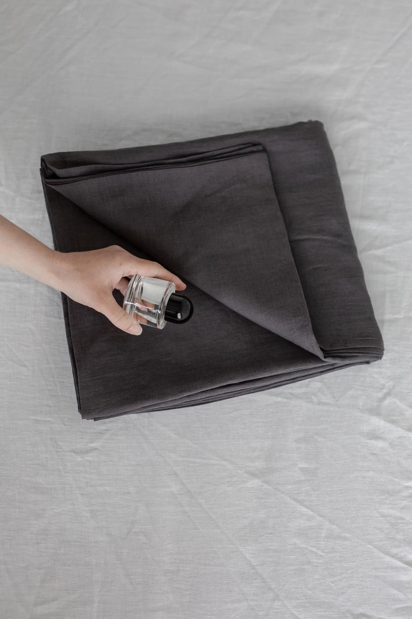 Slate Linen Flat Sheet | Made in Europe