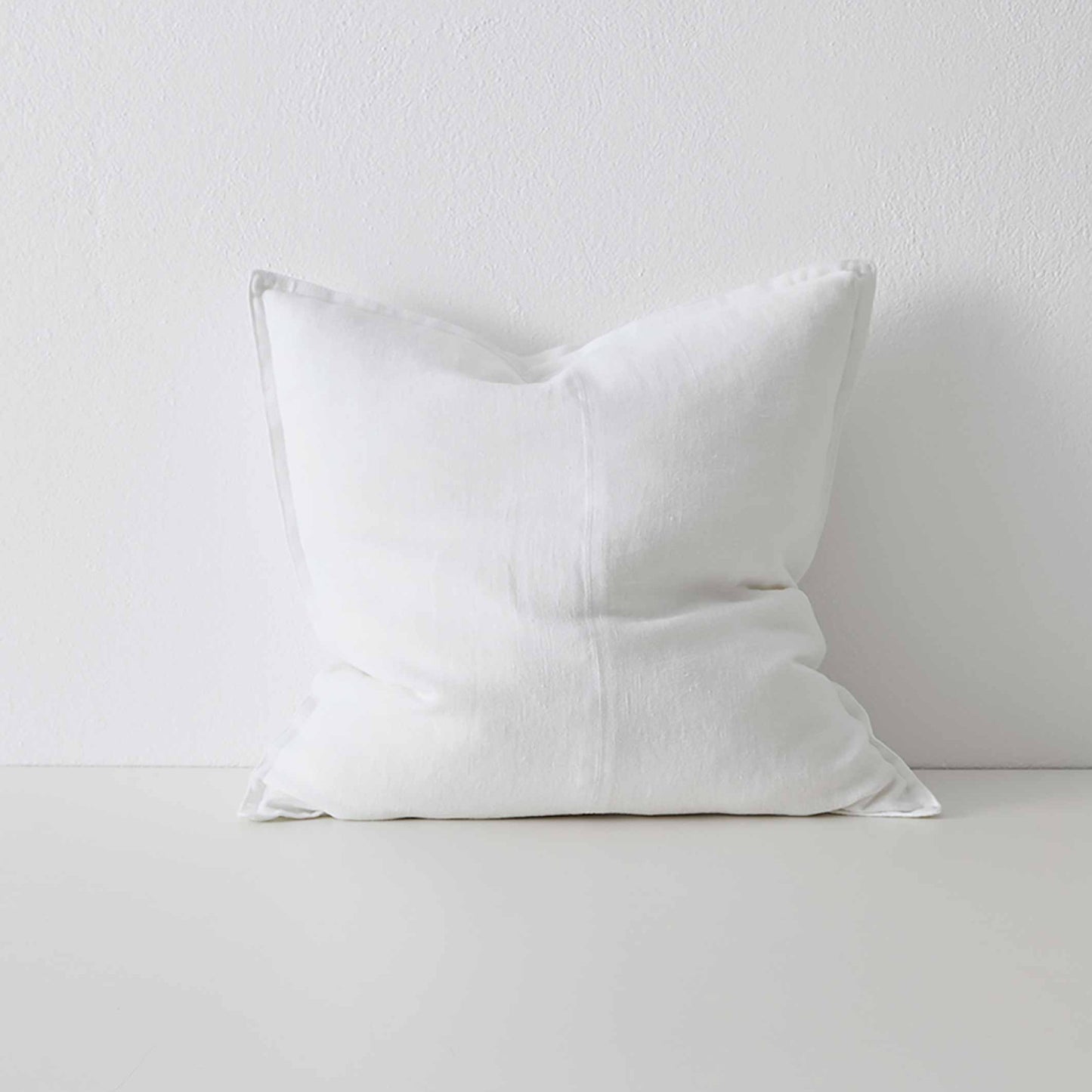 Euro Linen Cushion | Snow ( 60cm x 60cm)