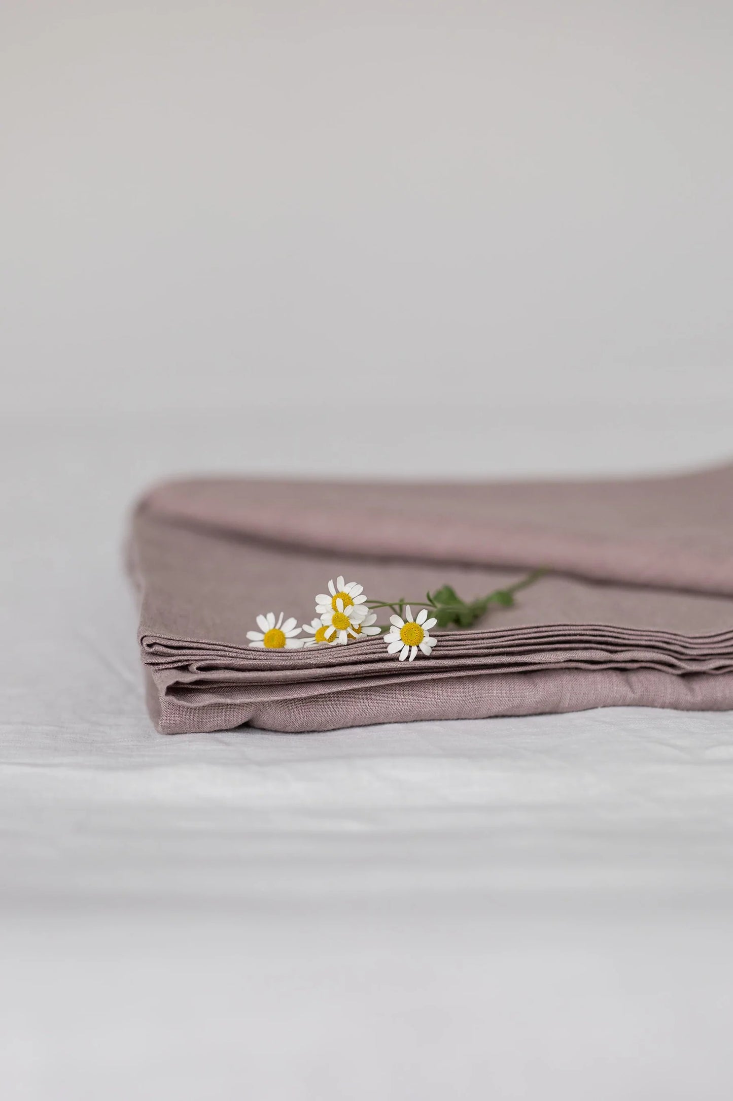 Musk Linen Flat Sheet  | Made in Europe