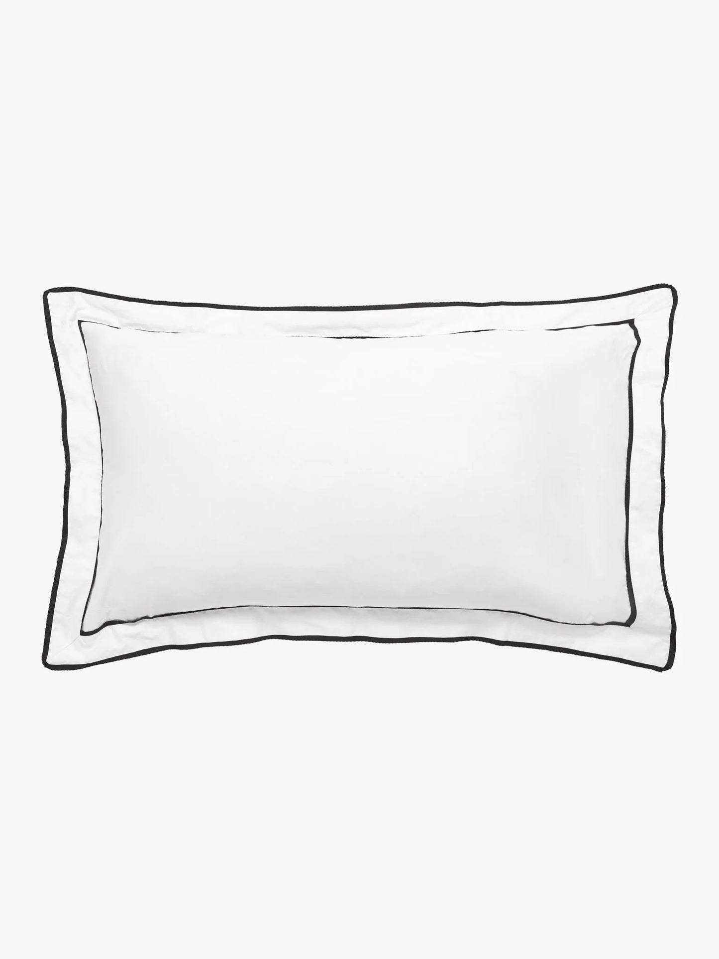 Egyptian Cotton Grosgrain Pillowcases | Black