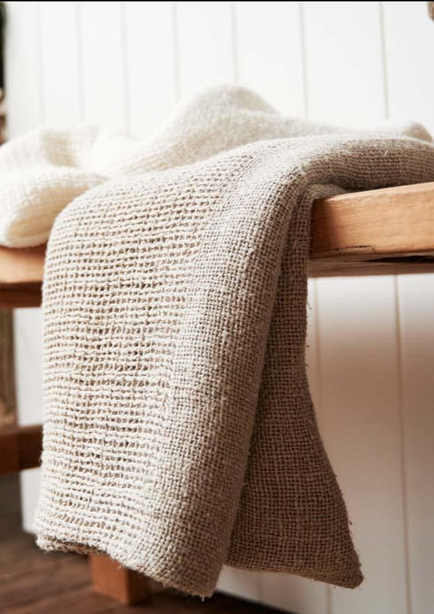 Hand Woven Linen Bath Towels | Natural