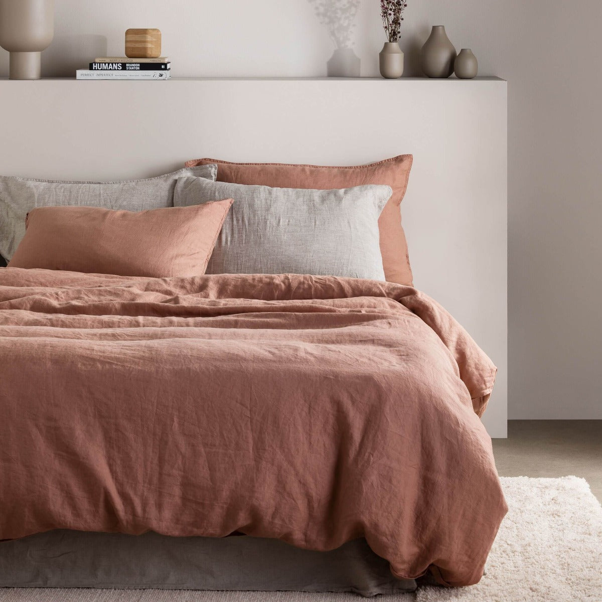 French Linen Duvet Cover Set | Clay