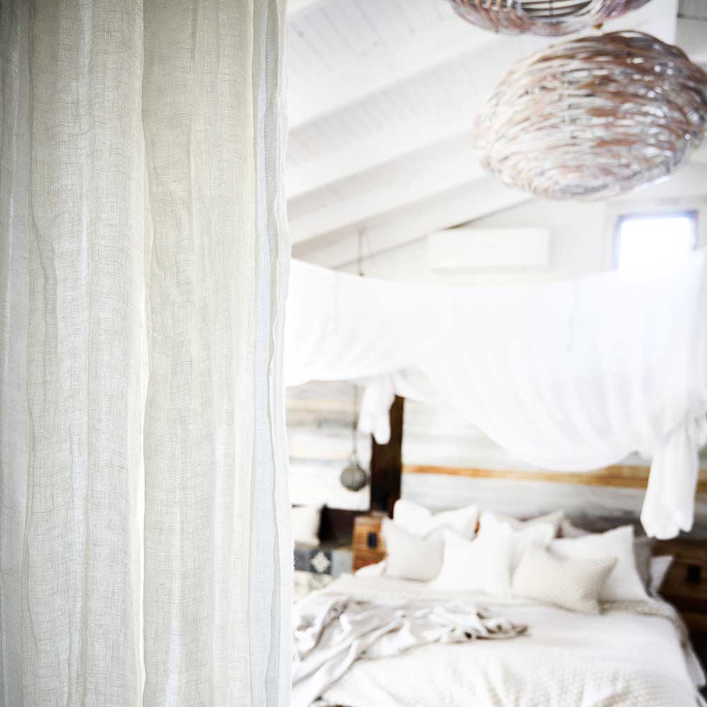 Miesian Sheer Linen Curtains