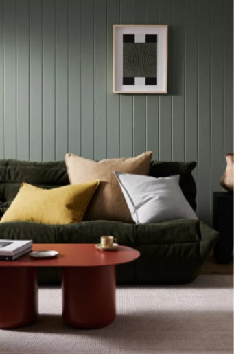 Euro Linen Cushion | Moss ( 60cm x 60cm )