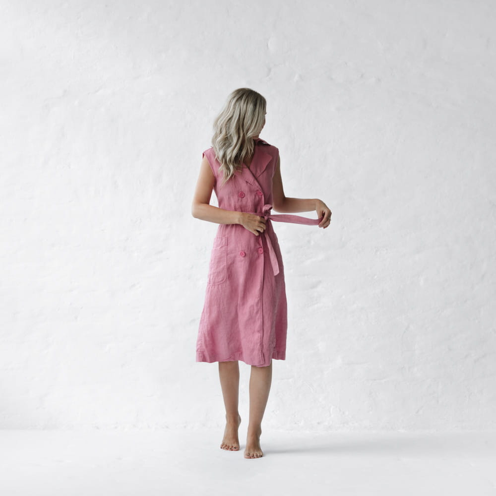 Belted Linen dress | Blossom