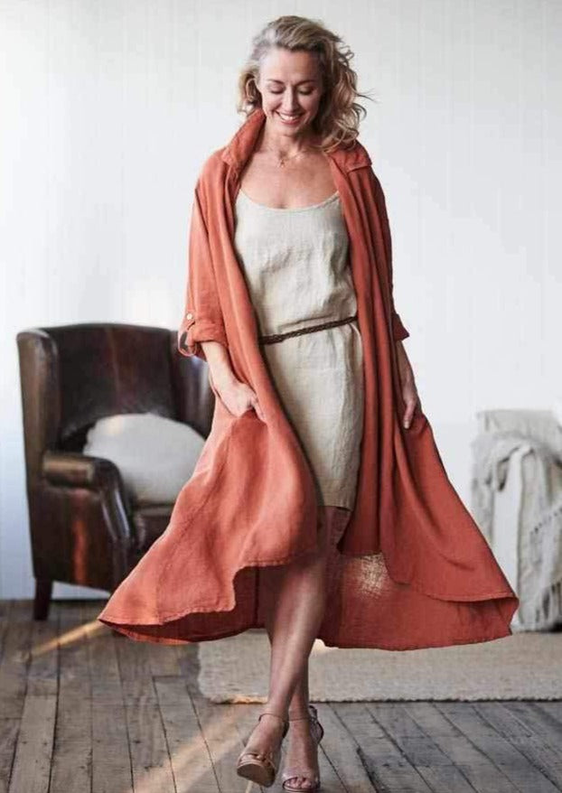 The Linen Coat | Tobacco