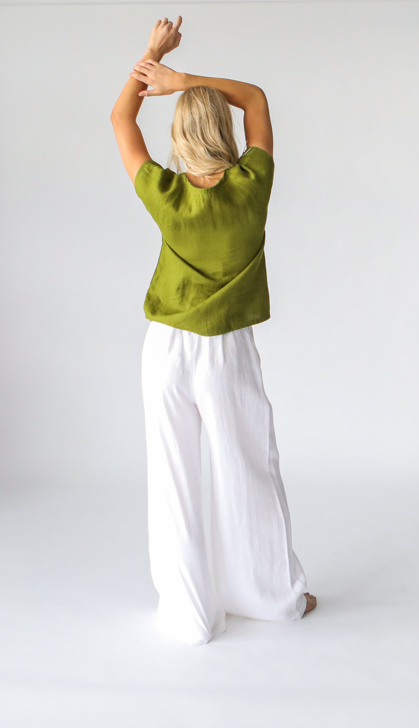 Linen T-Shirt | Moss