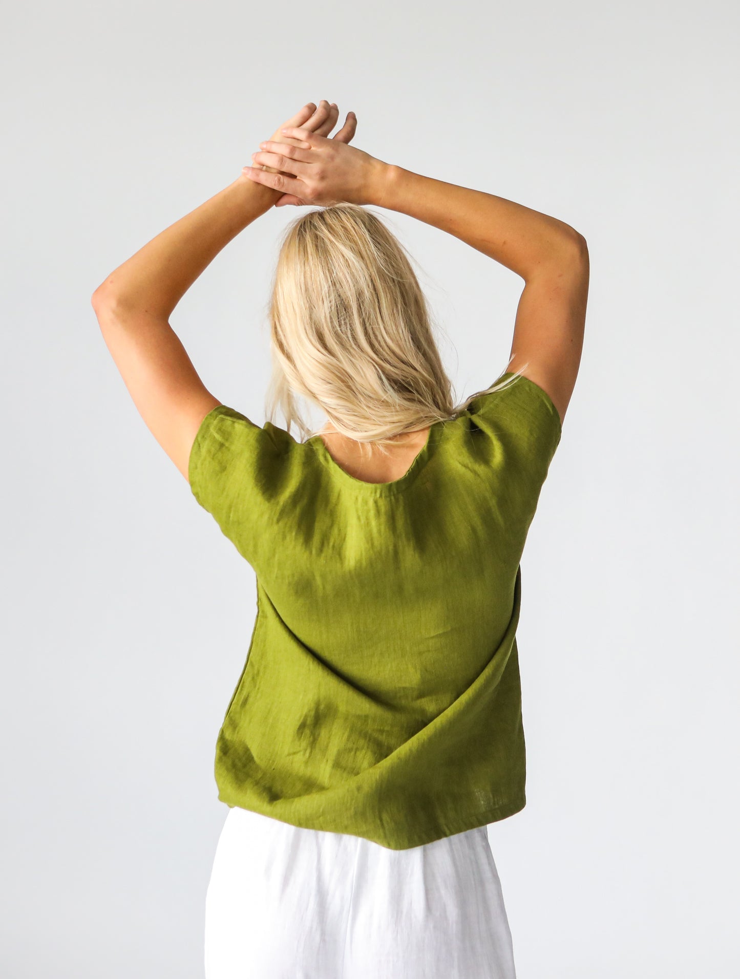 Linen T-Shirt | Moss