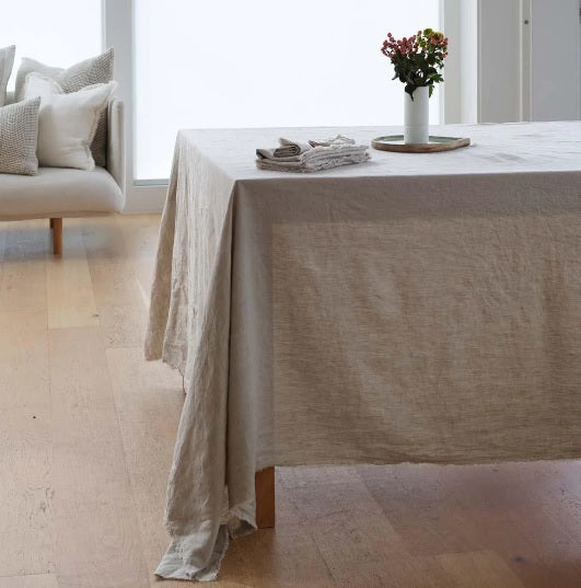 Linen Tablecloth |  Natural