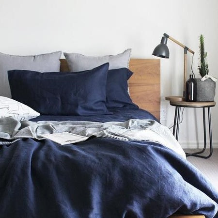 Linen Duvet Cover Set | Nocturne