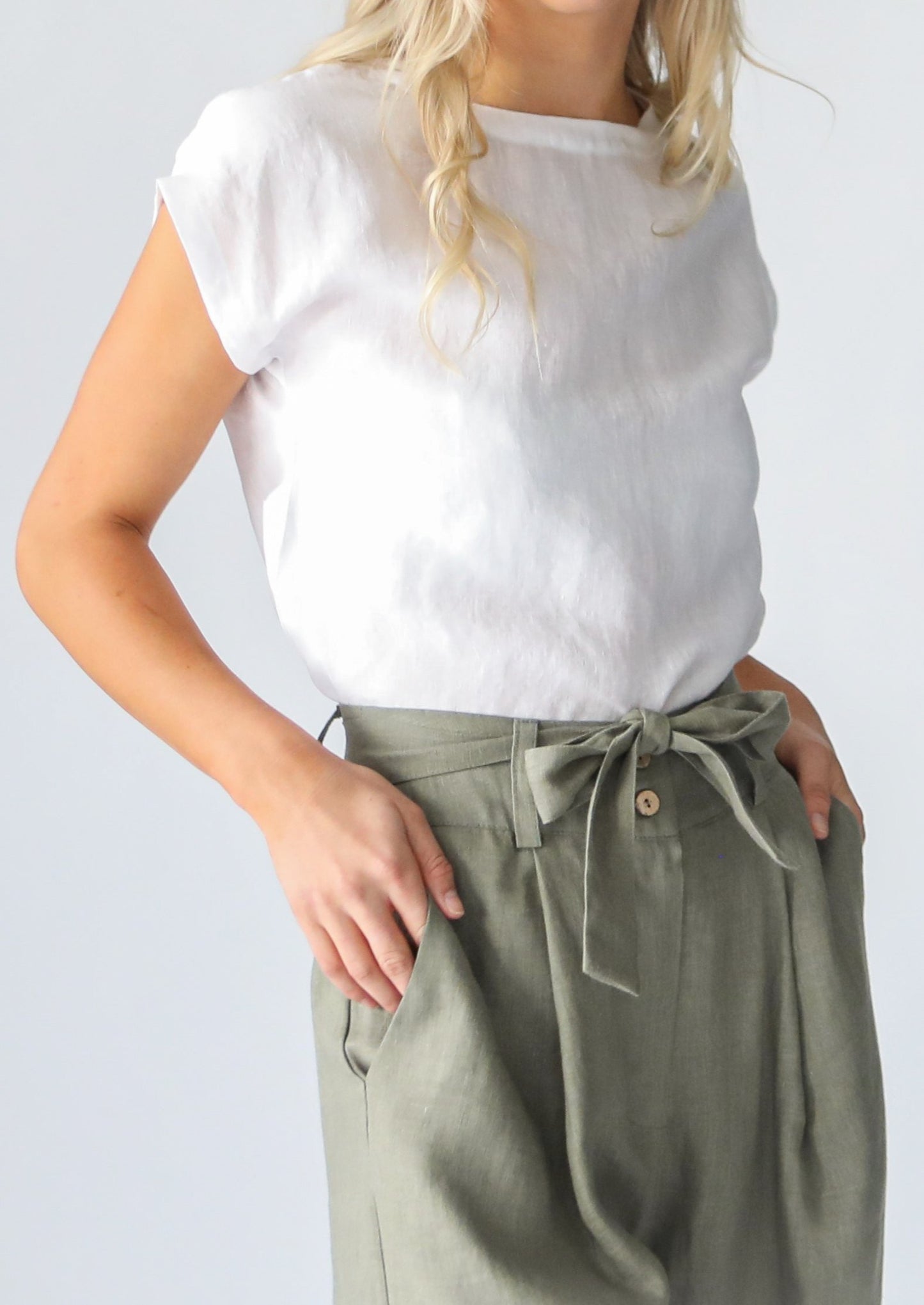 Cooper Linen Pants | Olive