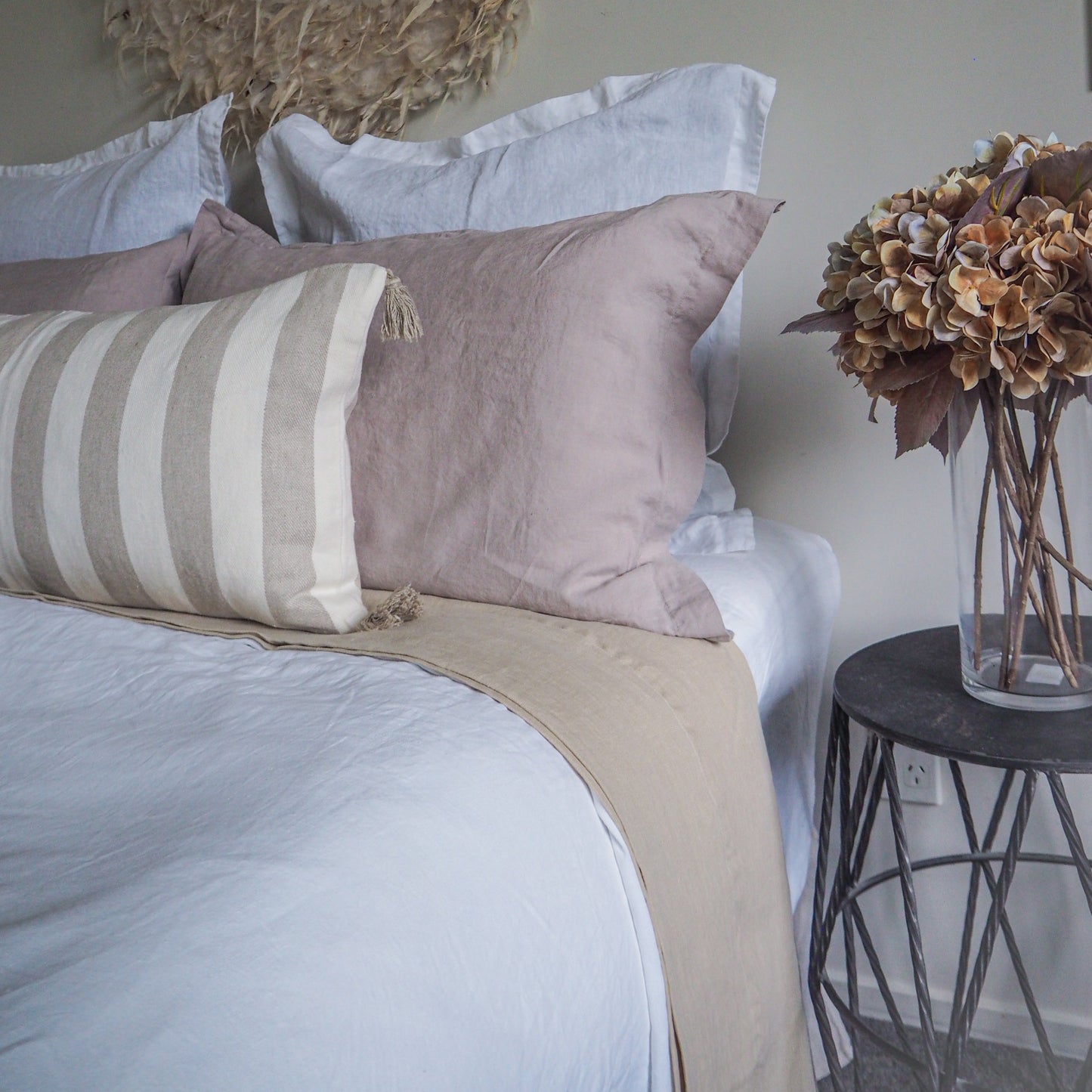 Natural Linen Flat Sheet | OEKO-TEX® | Made in Europe