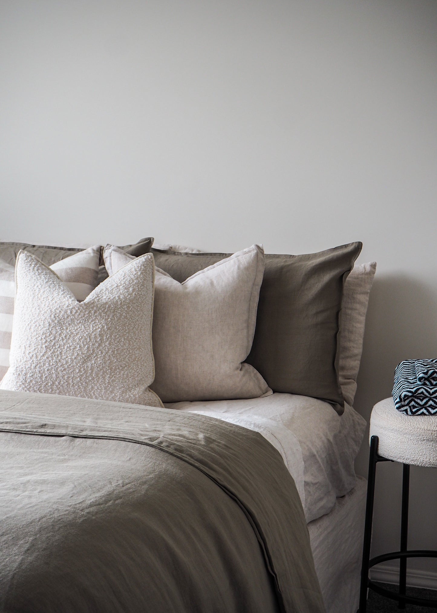Linen Duvet Cover Set in Sepia | 100% European Linen | The Foxes Den