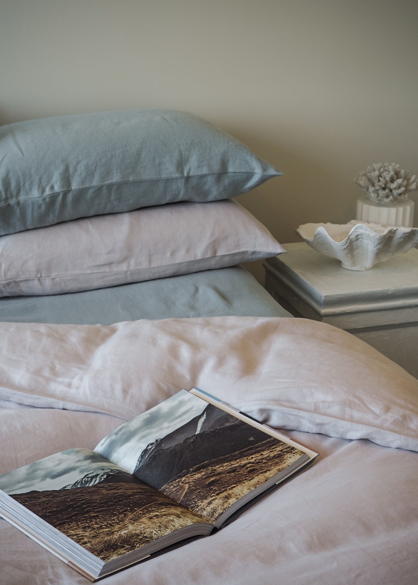 Soft Taupe Linen Duvet