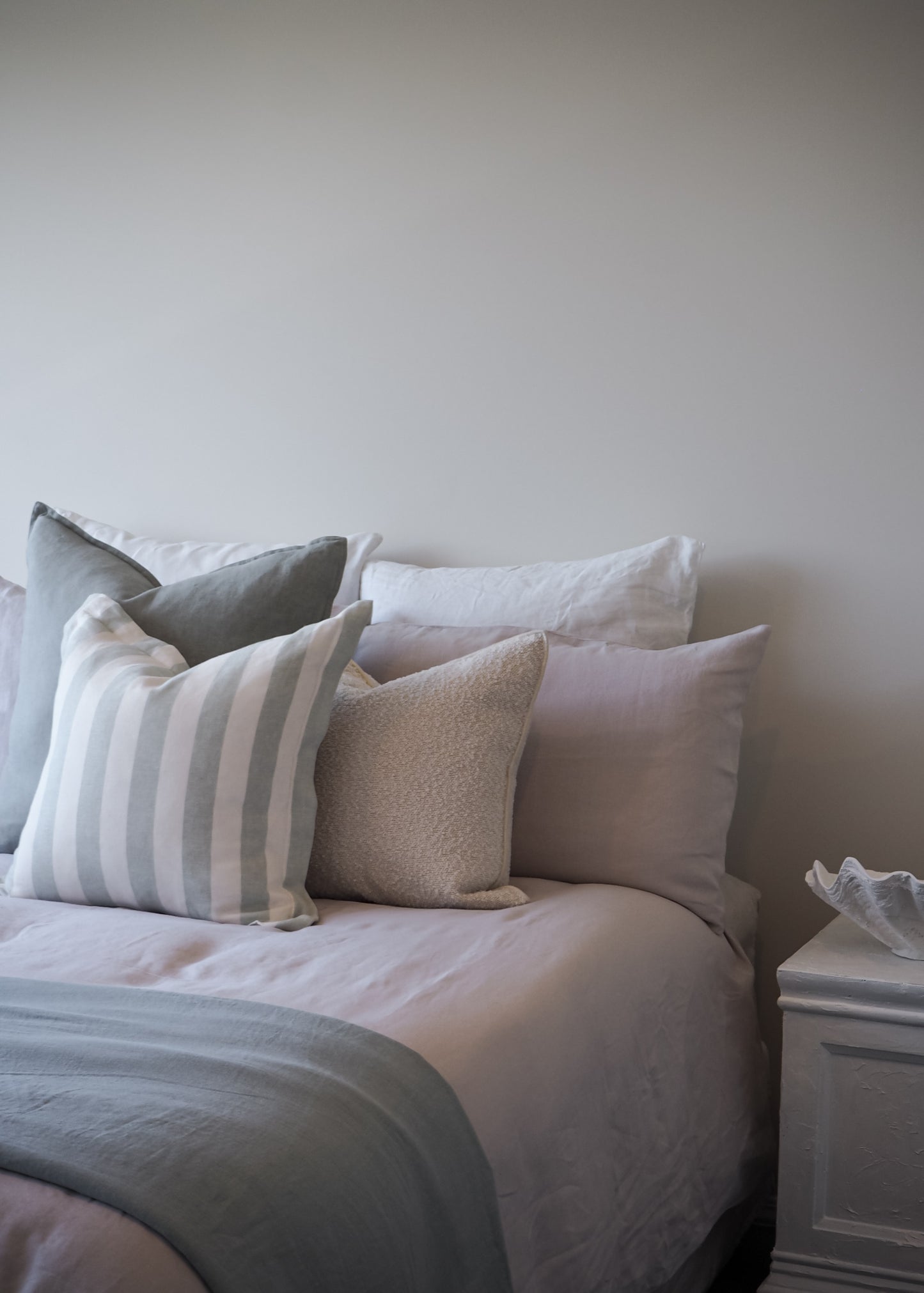 Soft Taupe Linen Duvet