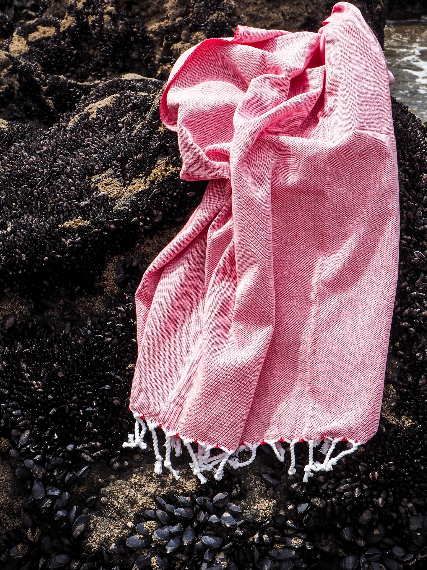 Turkish Beach Towel | Coral Marl