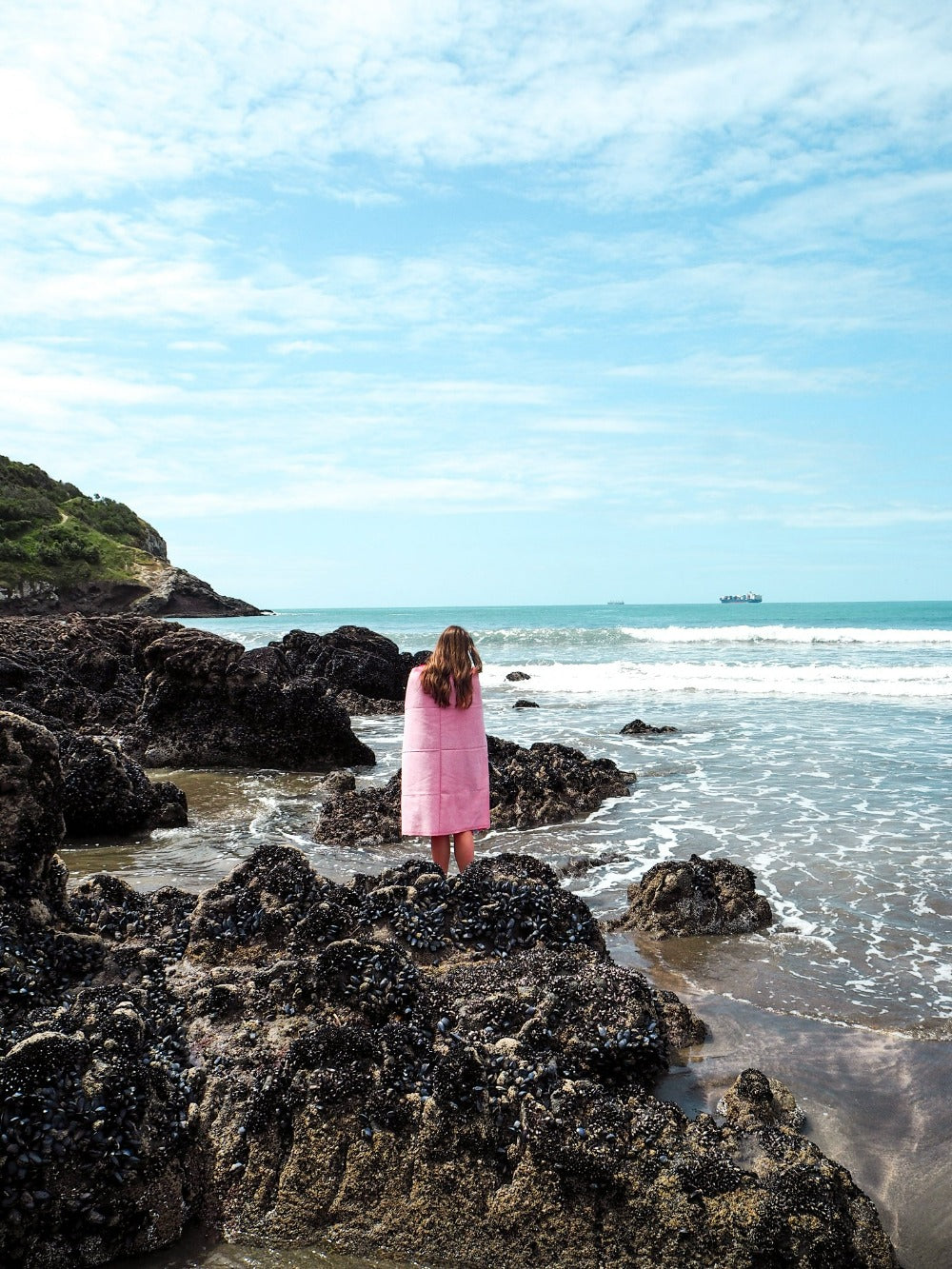 Turkish Beach Towel | Coral Marl
