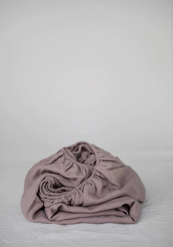 Musk Linen Fitted Sheet | Made in Europe