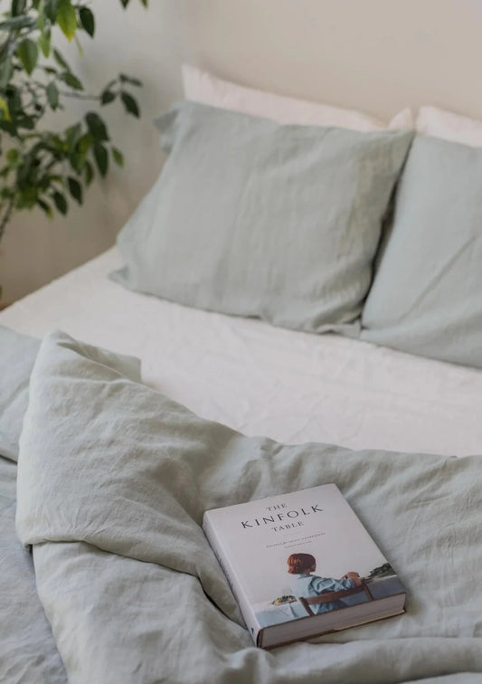 Linen Duvet Cover in Sage