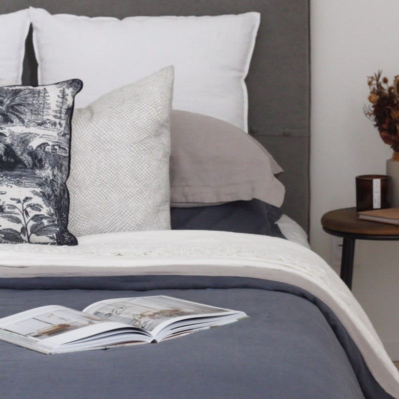 Linen Pillowcases | Steel Blue | Made in Europe