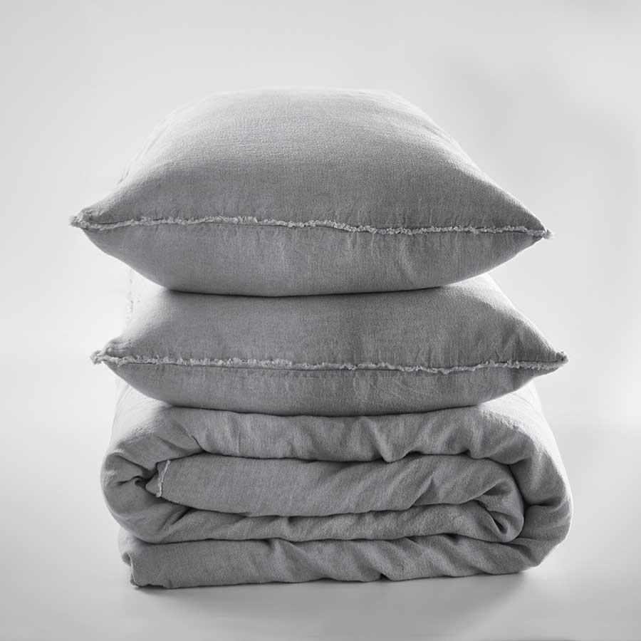 French Linen Pillowcases | Slate