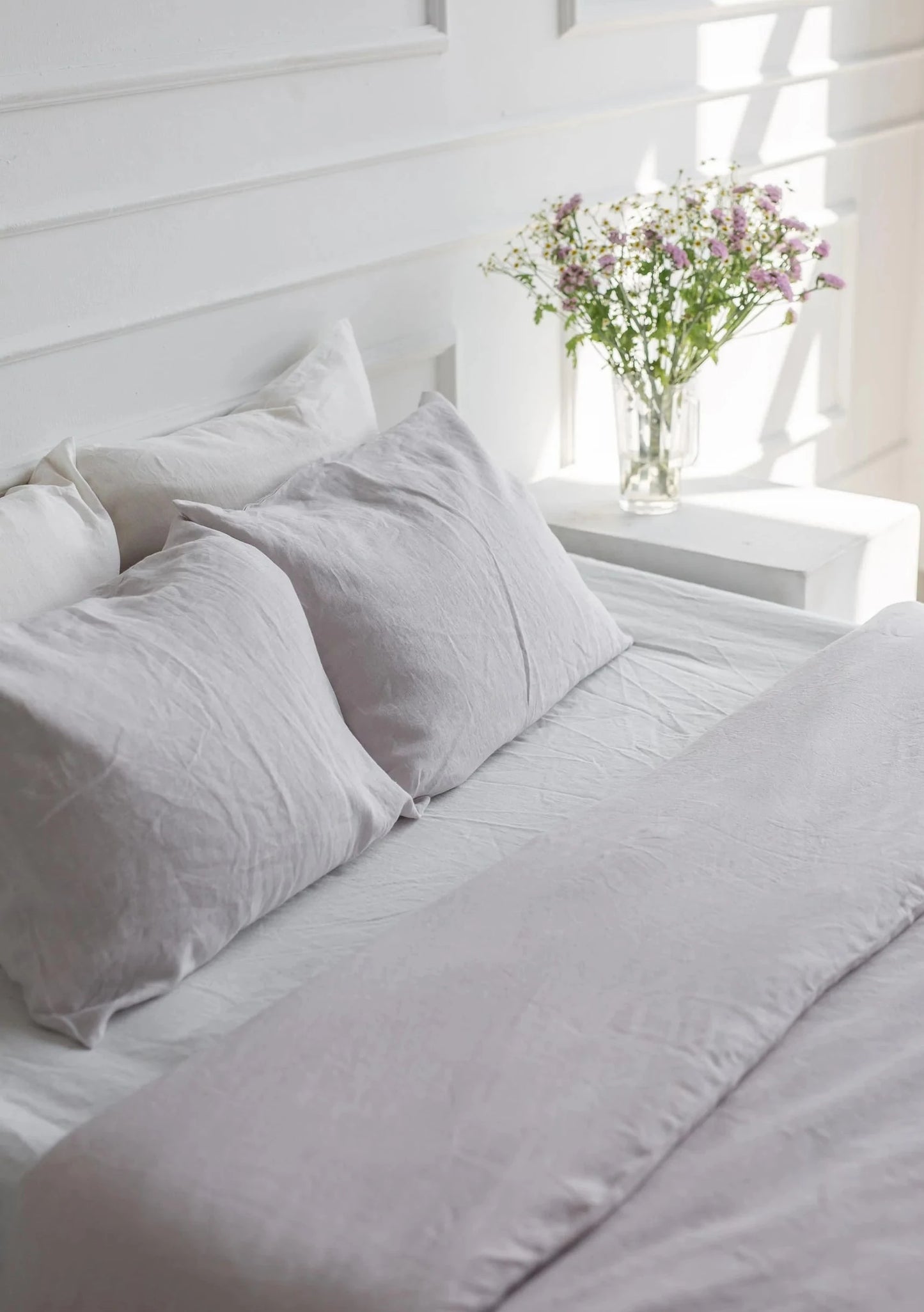 Soft Taupe Linen Pillowcases