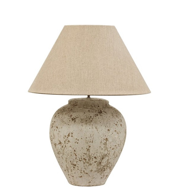 TUSCAN STONE LAMP BASE | LARGE