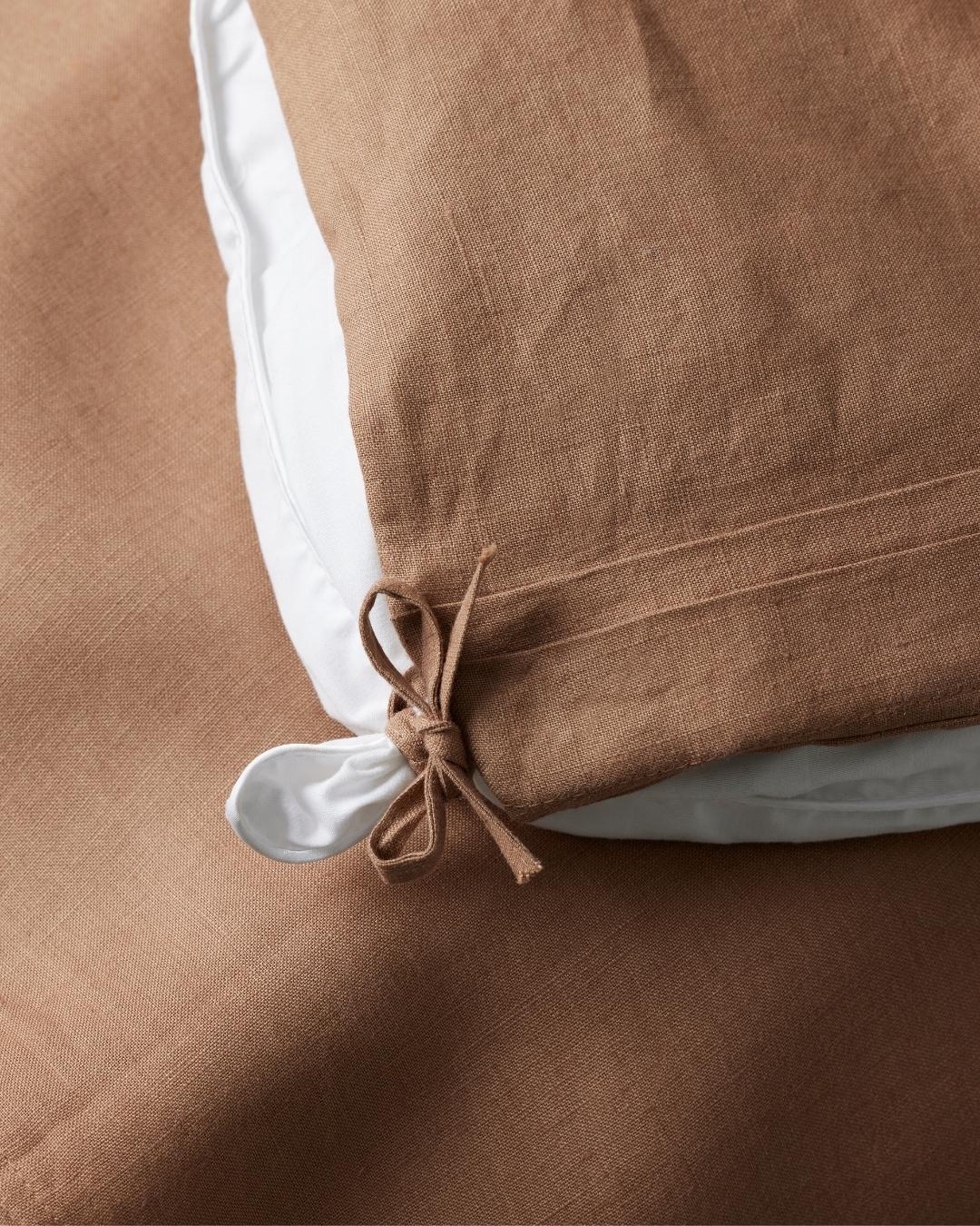 French Flax Linen Duvet Cover | Tan