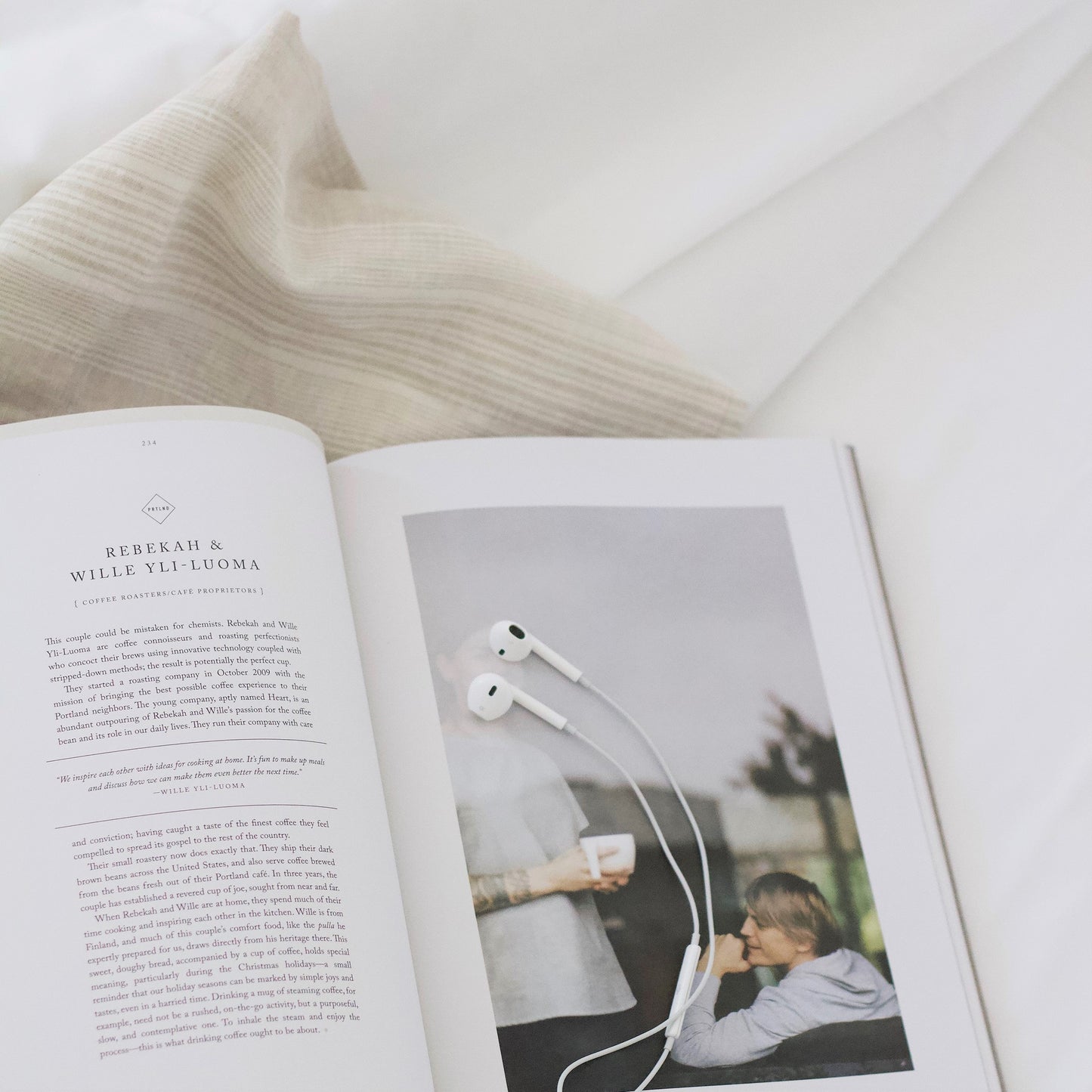 Linen Tea Towel | Natural Stripes