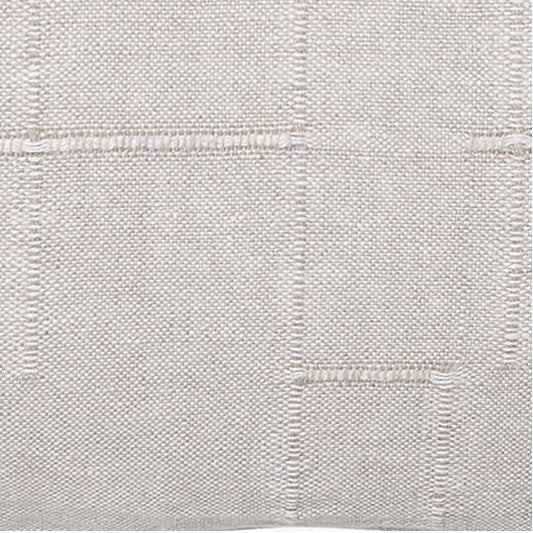Textured Linen Lumbar Cushion | Natural