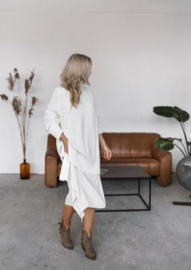 Crew Neck Sweater | Warm White