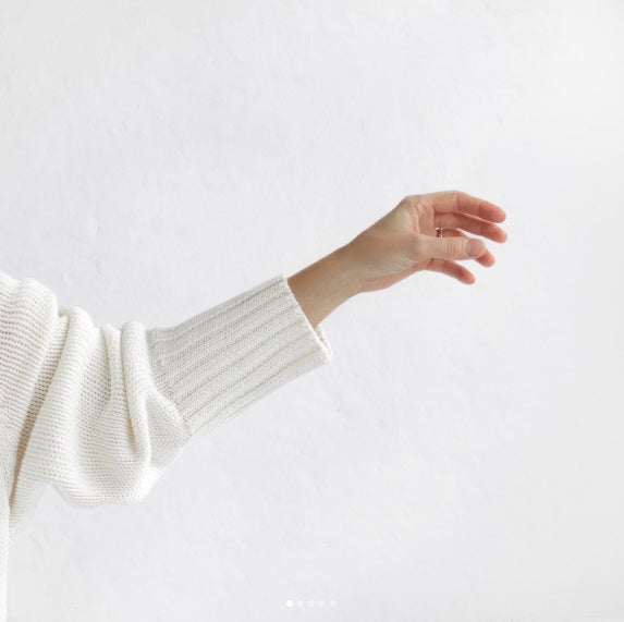 Crew Neck Sweater | Warm White