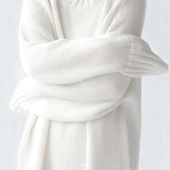 Crew Neck Sweater | Warm White