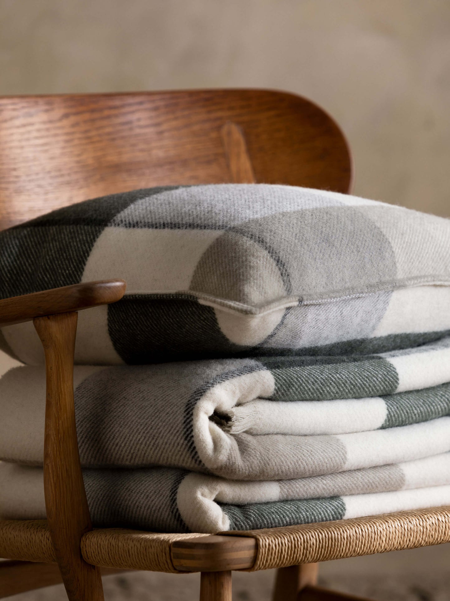 Alby Wool Cushion | Eucalypt