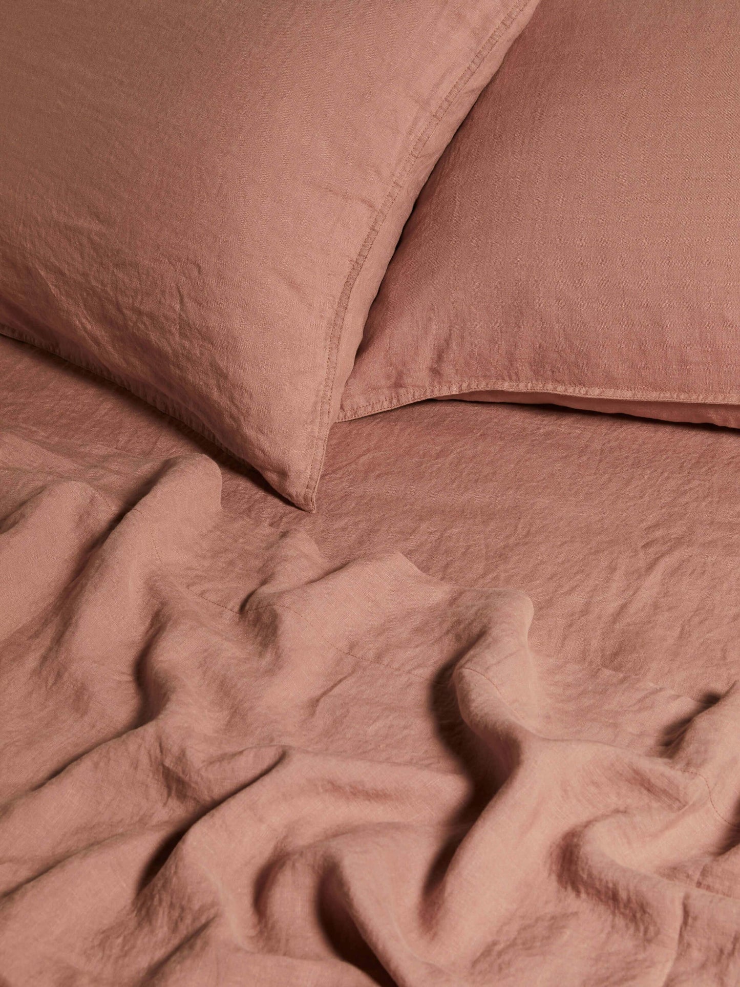 French Linen Sheet Set | Clay