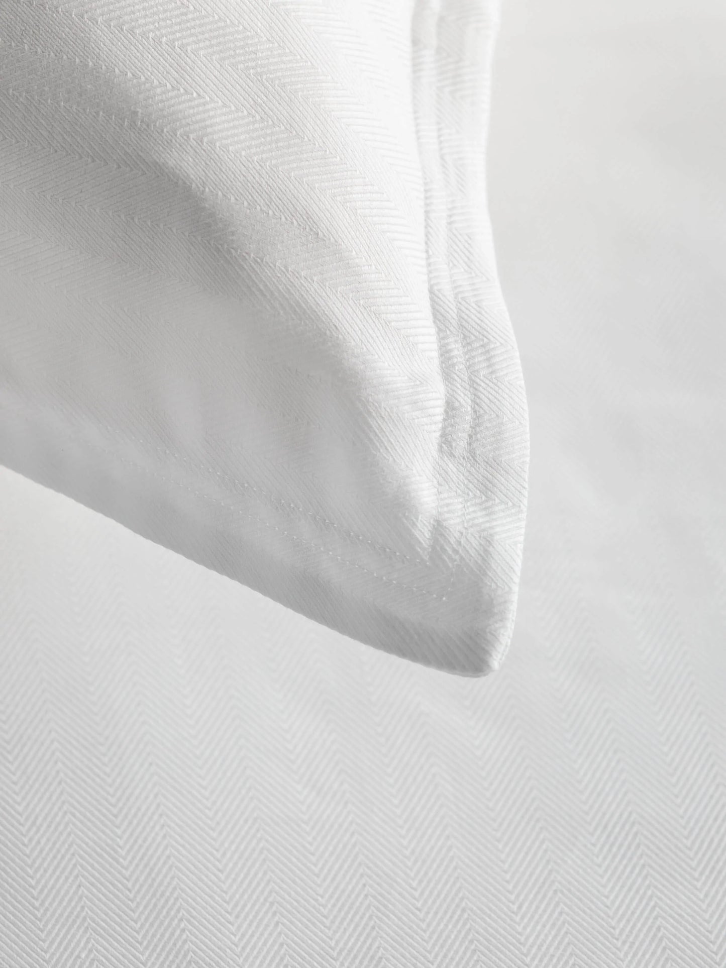 Herringbone Duvet Cover Set | White